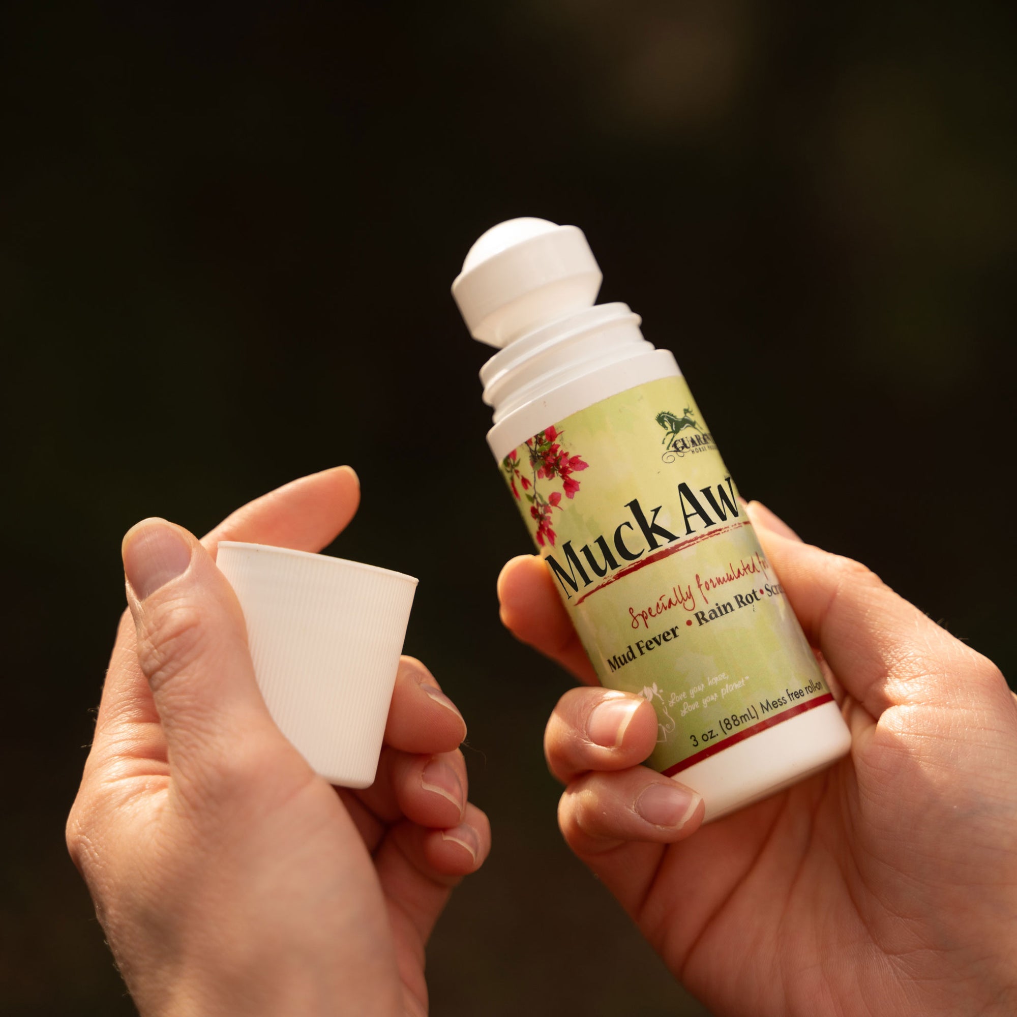 Equine dermatitis solution in Muck Away! 